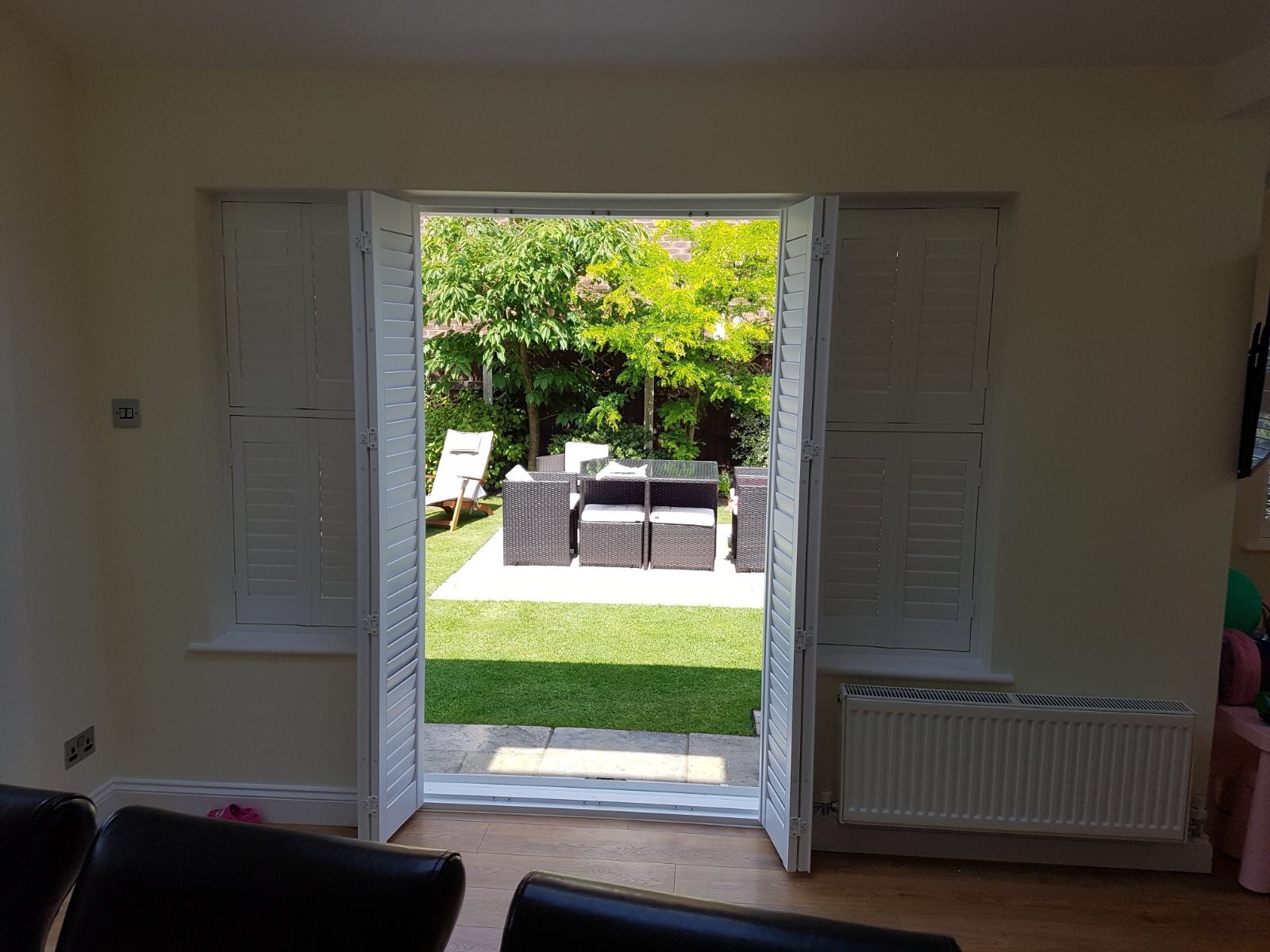 Patio Door Shutters in Warrington Absolute Shutters